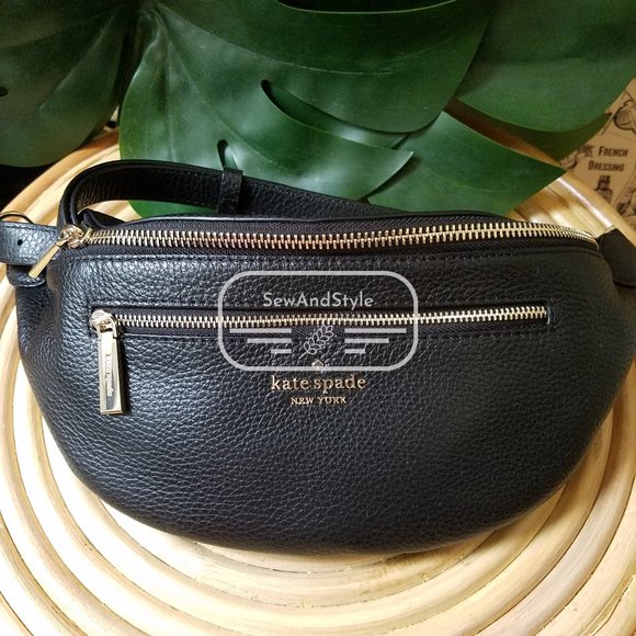Kate Spade NWT Leila Fanny Pack Belt Bag Black